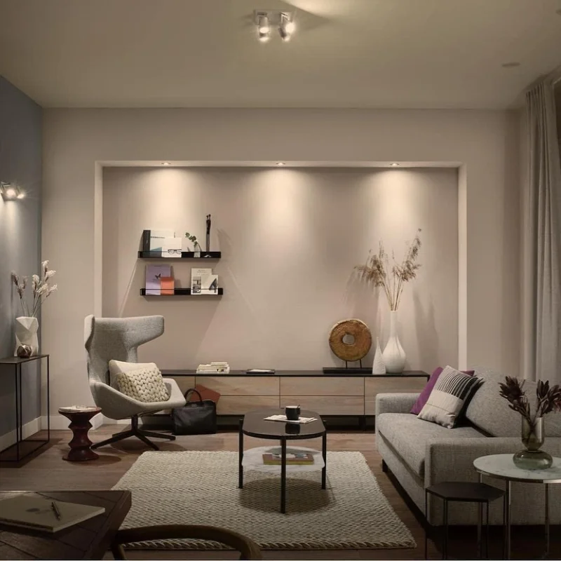 Смарт LED димируема луничка Philips Hue White GU10, 400 lm, 4.2W, 2 бр. (BT, Zigbee, HomeKit, Google, Alexa, SmartThings) - Снимка 4