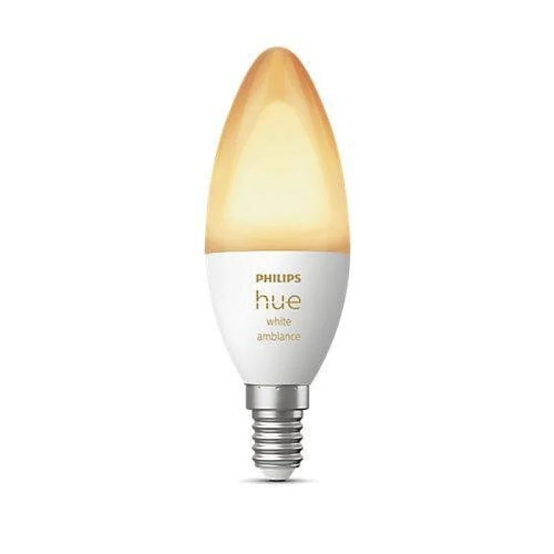 Смарт LED димируема крушка Philips Hue White Ambiance, 5.2W, 470 lm, E14, 2100-6500K - Снимка 5