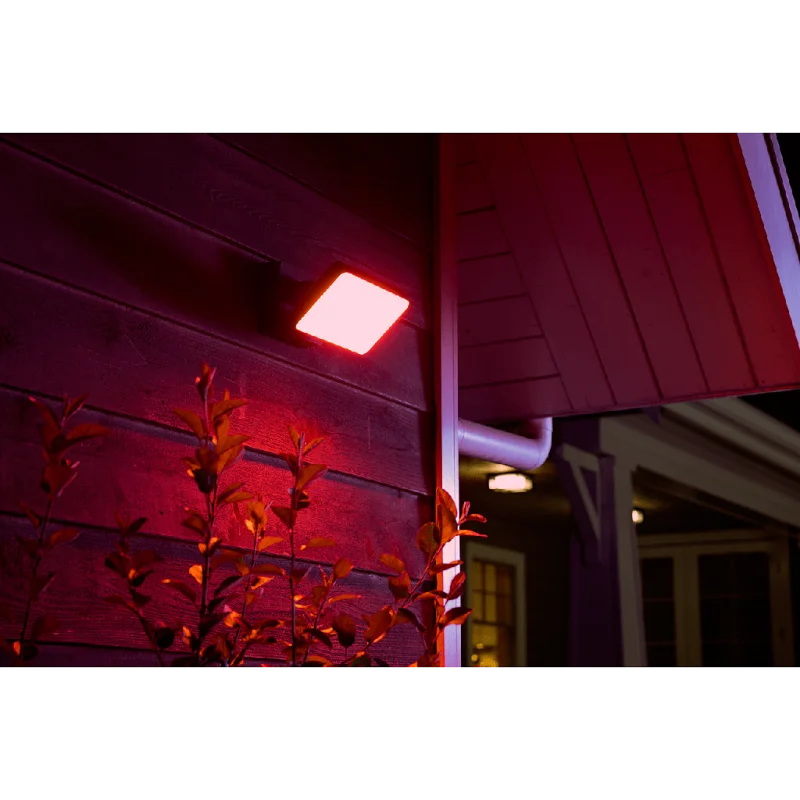 Смарт външен LED RGBW димируем прожектор Philips Hue Discover WACA, 2x15W, 2300 lm, IP44, Черен - Снимка 9