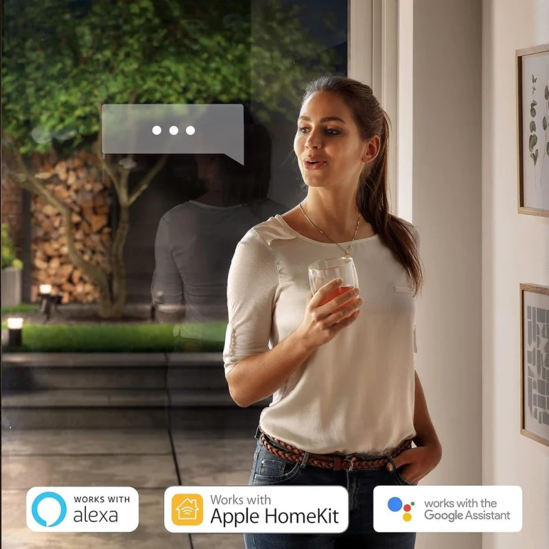 Смарт външен LED RGBW димируем аплик Philips Hue Econic + Hue Bridge, 15W, 1150 lm, E27, IP54, Черен - Снимка 12