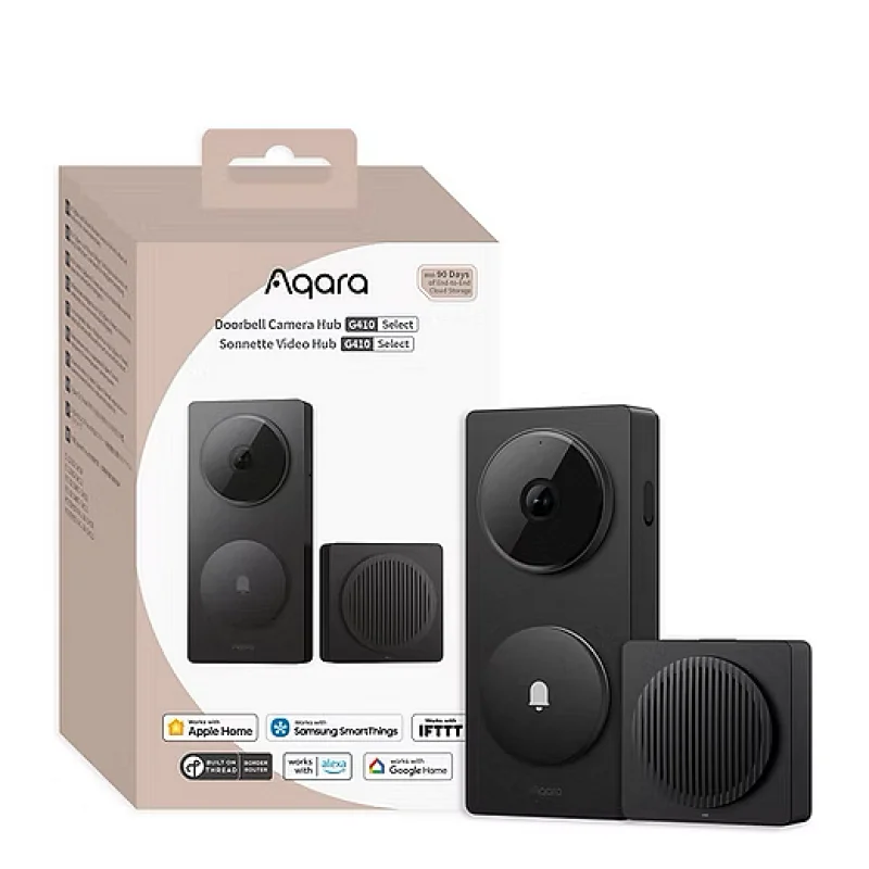 Смарт видеозвънец хъб Aqara Doorbell Camera Hub G410, черен - Снимка 2