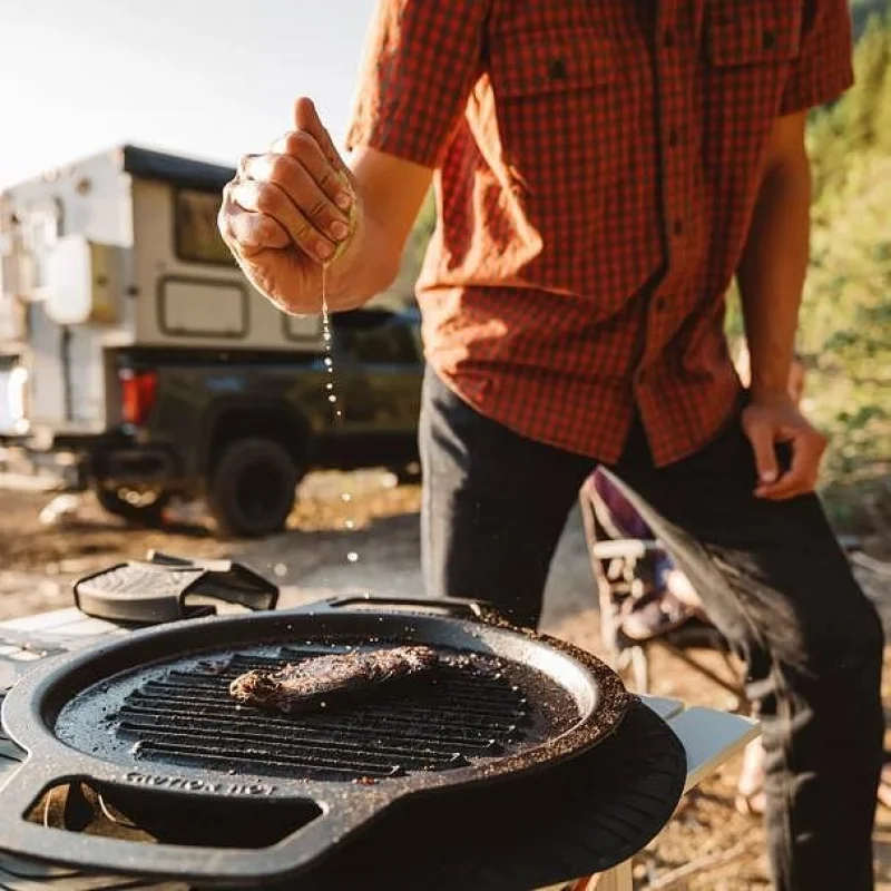 Чугунена грил скара Solo Stove Cast Iron Grill Top + Hub (Модел: Yukon) - Снимка 6