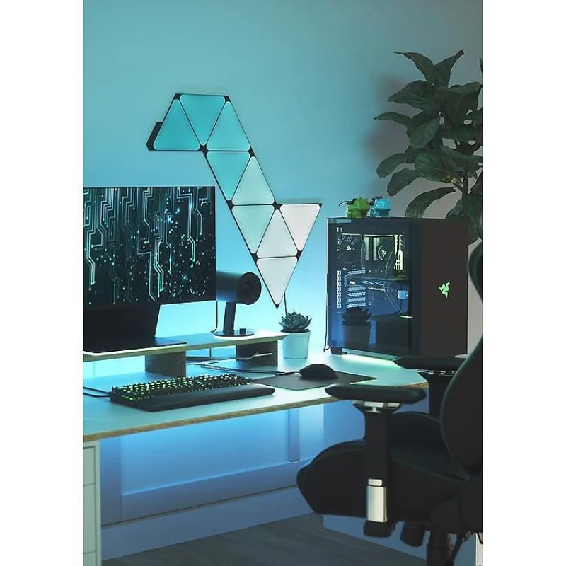Nanoleaf Ограничено издание, Ultra black triangles, 9 светлинни панела, Smarter Kit - Снимка 5