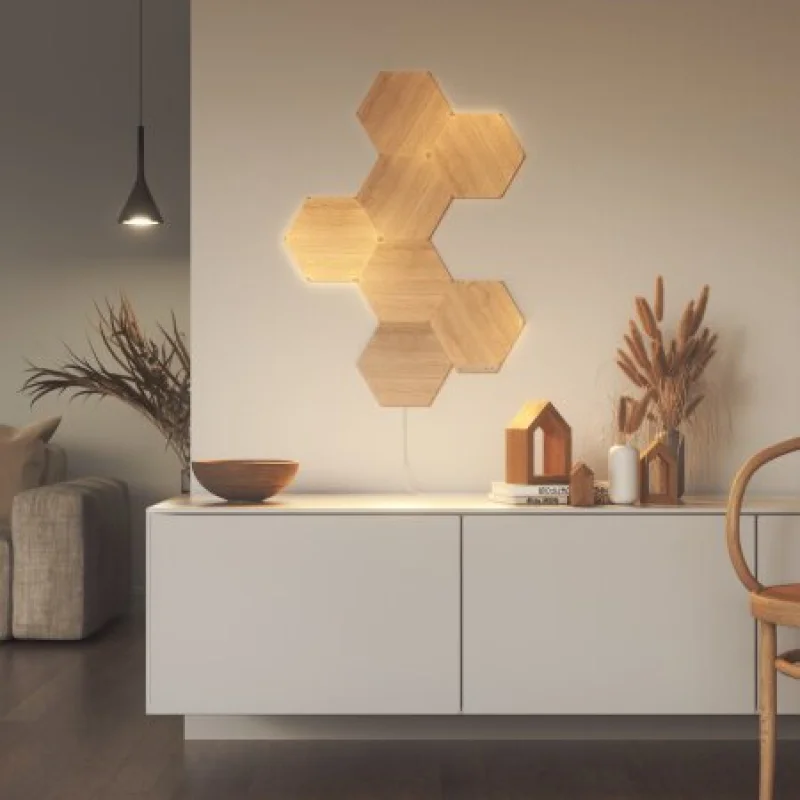 Светлинни панели Nanoleaf Elements Hexagon Smarter Kit: 7 панела (HomeKit) - Снимка 6