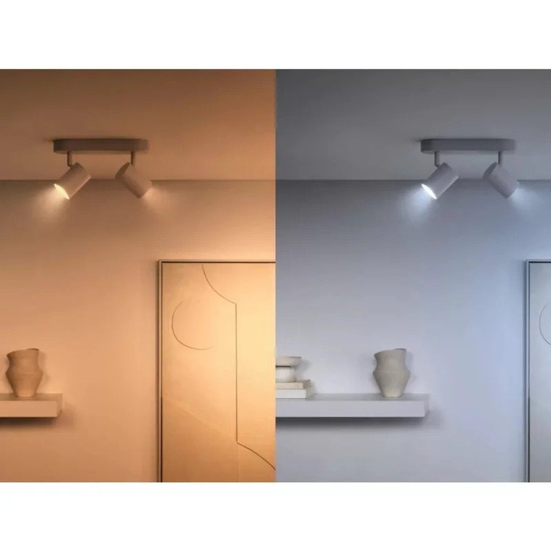 Смарт LED димируема крушка WiZ Smart Bulb Spot 4,7W, 345 lm, GU10, бяла светлина 2100 - 6500К (BT, Zigbee, Matter, Apple Home, Google, Alexa, SmartThings) - Снимка 4