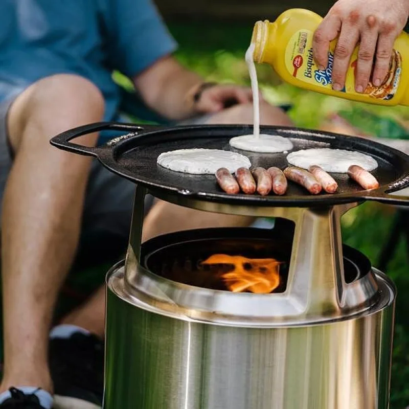 Чугунена плоча Solo Stove Cast Iron Griddle Top + Hub (Модел: Yukon) - Снимка 11