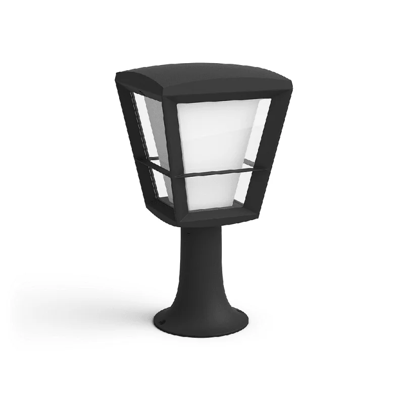 Смарт градинска LED RGBW димируема лампа Philips Hue Econic + Hue Bridge, 32.2 см, 15W, 1150 lm, IP44, Черна - Снимка 11