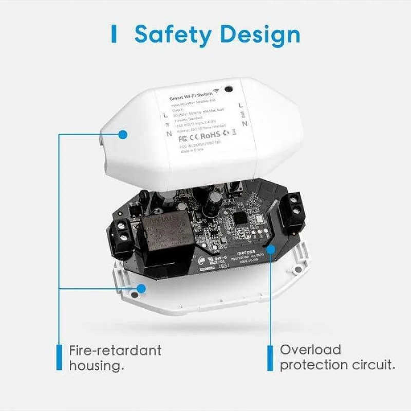 Смарт Wi-Fi реле Meross Smart Wi-Fi DIY Switch - Снимка 8