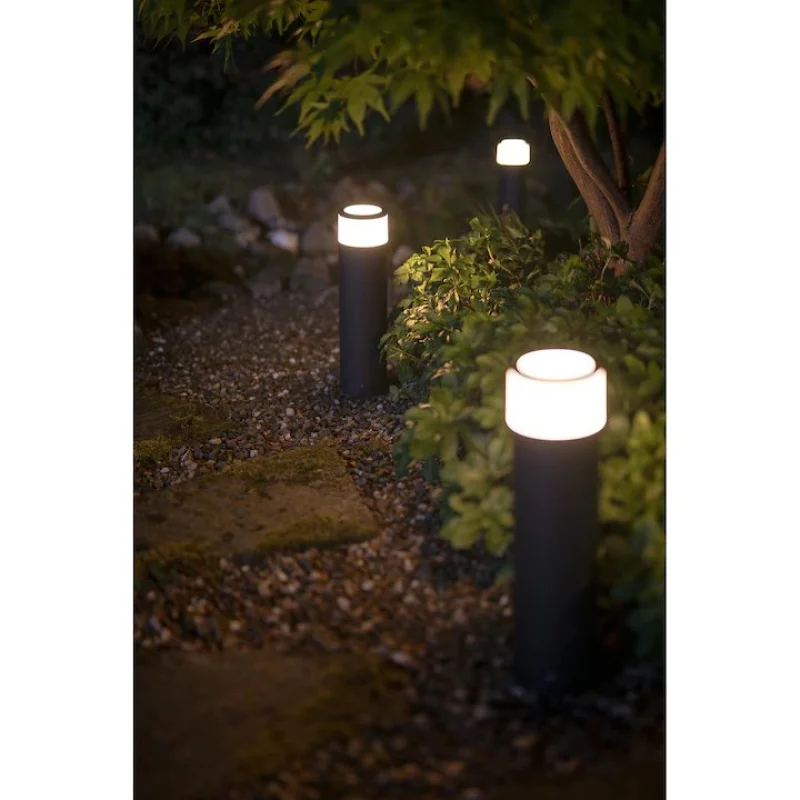 Смарт градинска LED RGBW димируема лампа Philips Hue Calla + Hue Bridge, 25.2 см, 8W, 600 lm, IP65 - Снимка 7