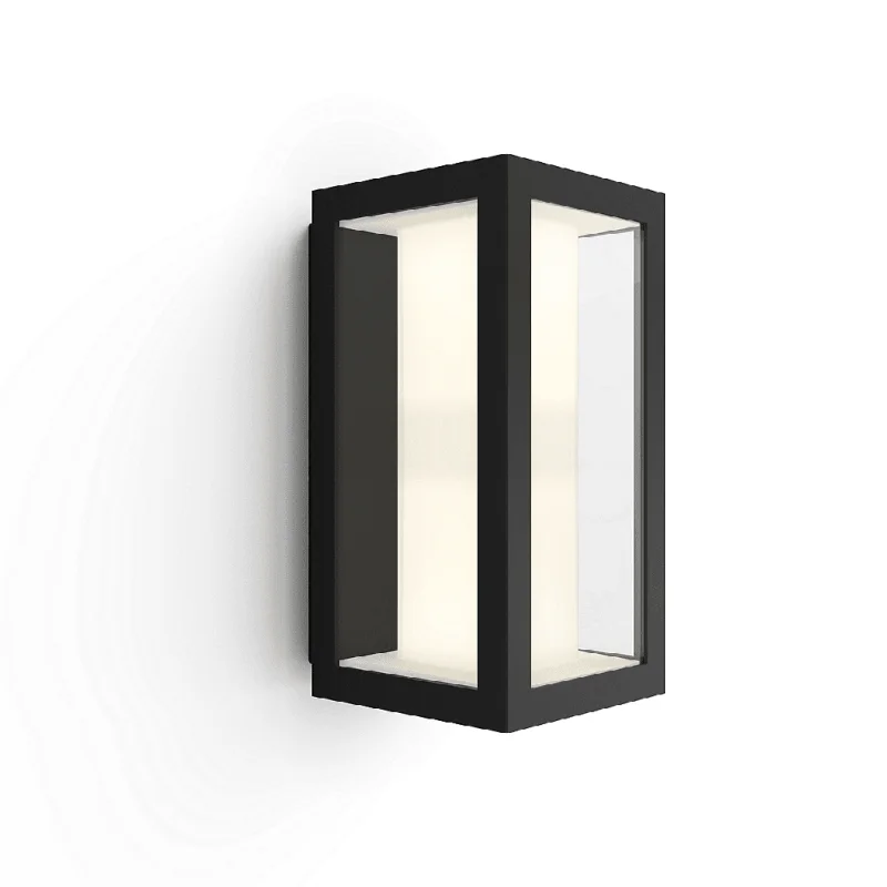 Смарт външен RGBW LED димируем аплик Philips Hue Impress + Hue Bridge, 8W, 1200 lm, E26, IP54, Черен - Снимка 15