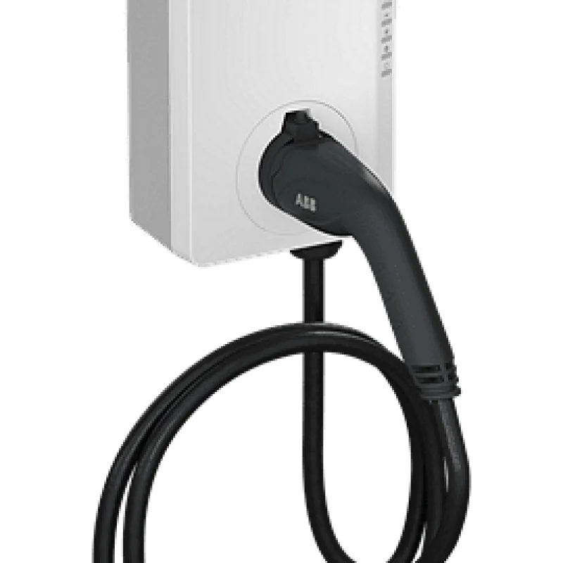 Зарядна станция за стена ABB Terra, 22.1 kW, 3P 32A, кабел 5 м, Type 2, IP54 IK08, RFID
