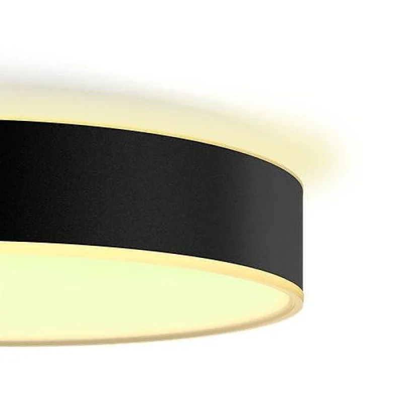 Смарт LED димируема плафониера Philips Hue Enrave XL White Ambiance, 55.1 см, 48W, 6100 lm, GU10, бяла светлина 2100-6500K, Бяла/Черна (Цвят: Бял) - Снимка 9