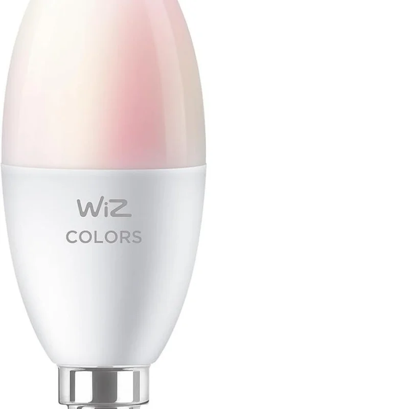 Смарт LED RGBW димируема крушка WiZ Smart Bulb Candle 4.9W, 470 lm, E14, 16 милиона цвята (BT, Zigbee, Matter, Apple Home, Google, Alexa, SmartThings)