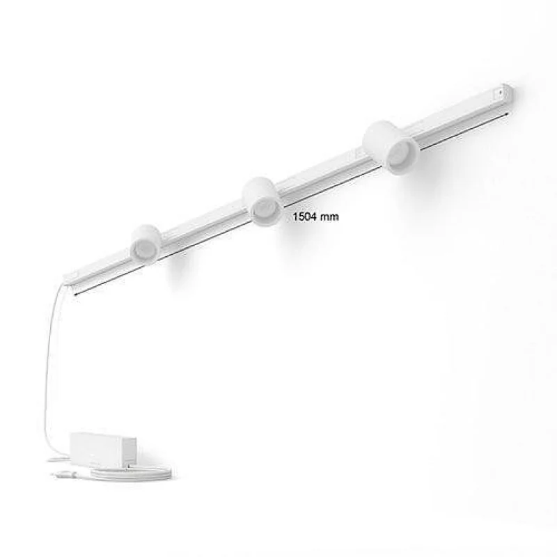 Смарт LED RGBW димируем сет Philips Hue Perifo WACA, шина 1.5 м + 3 спота, 15.9W, 2040 lm, IP20, Бял/Черен (Цвят: Черен) - Снимка 8