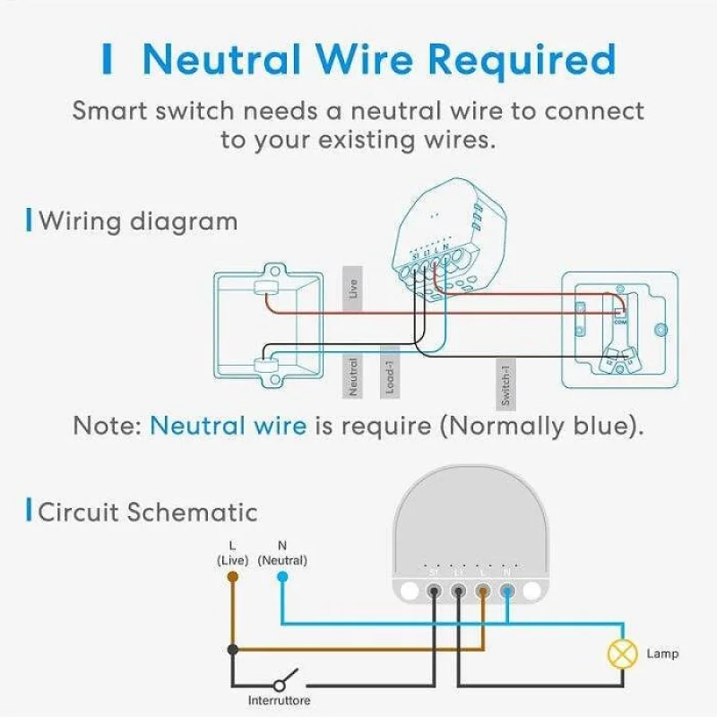 Смарт Wi-Fi ключ Meross With Neutral (С нула) - Снимка 7