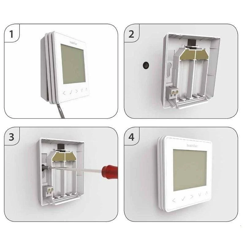 Смарт вътрешен термостат Heatmiser NeoStat, WiFi, 5 зони, черен (Apple Home, Google) (Цвят: Черен) - Снимка 4