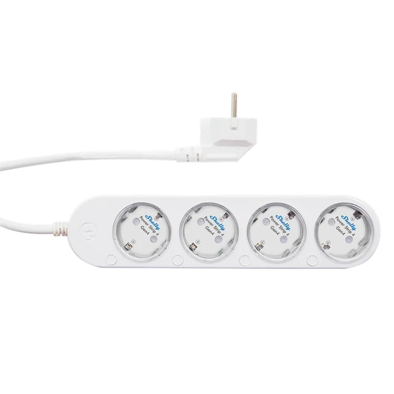 Смарт разклонител Shelly Power Strip 4 Gen4 - бял