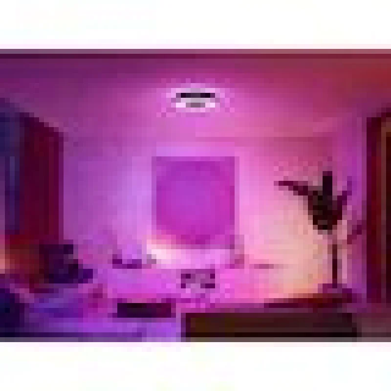 Смарт LED RGBW димируема лампа за таван Philips HUE Infuse L WACA, черна, 42.5 см, 52.5 W, 3700 lm, бяла/цветна светлина, 16 мил. цвята (BT, Zigbee, HomeKit, Google, Alexa, SmartThings) - Снимка 4