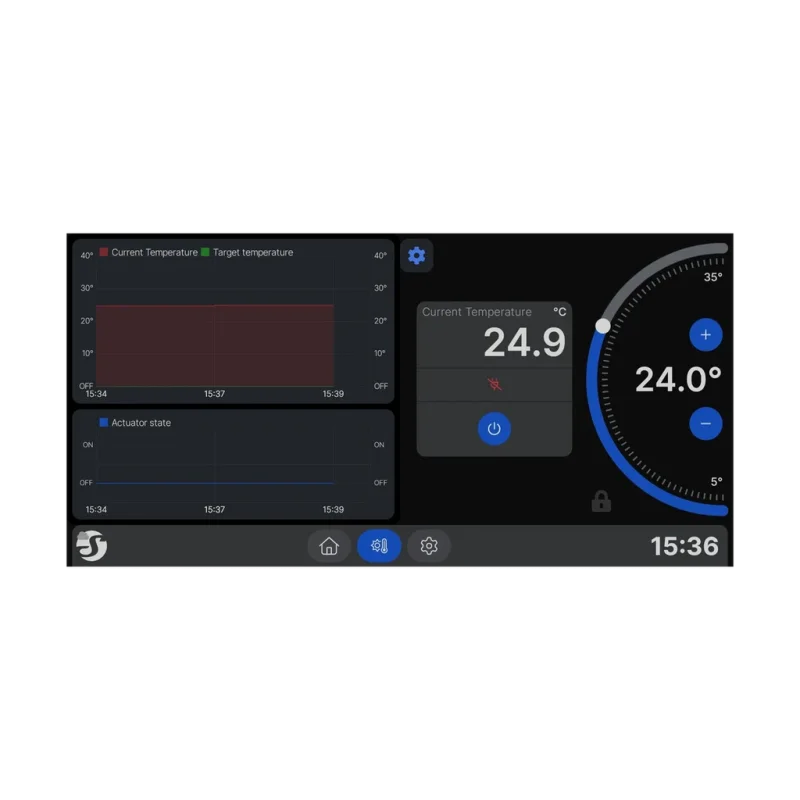 Смарт дисплей Shelly Wall Display X2 + BLU H&T с Bluetooth и сензор за температура и влажност - Снимка 8