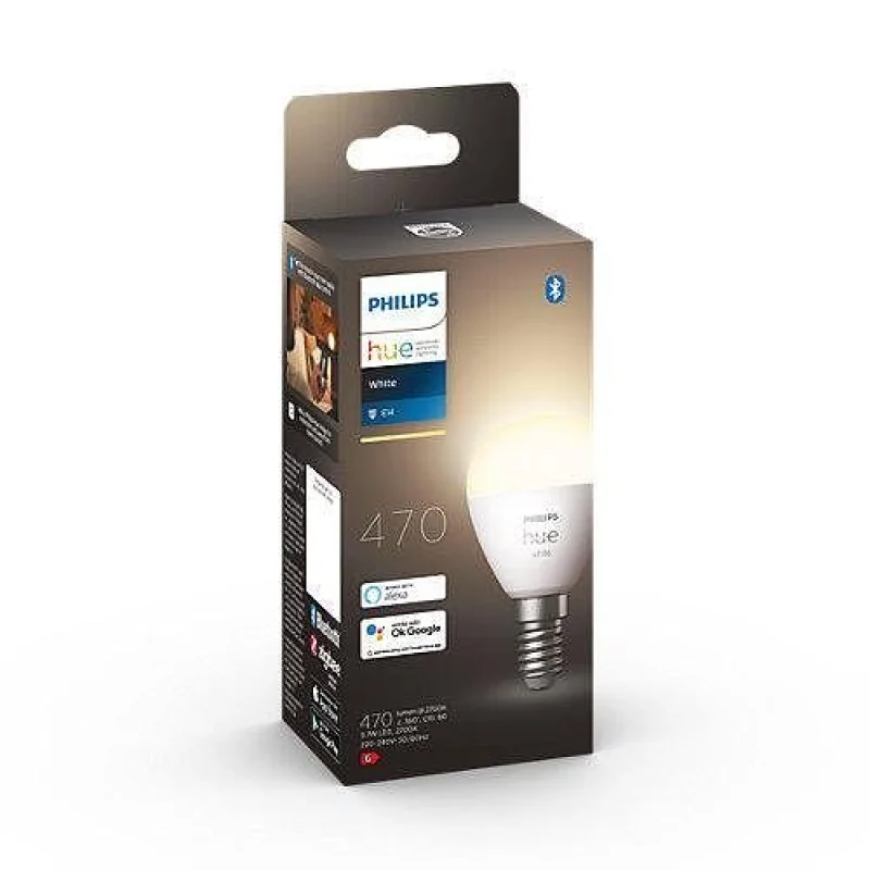 Смарт LED димируема крушка Philips Hue P45, 5.7W, 470 lm, E14, топла бяла 2700K - Снимка 7