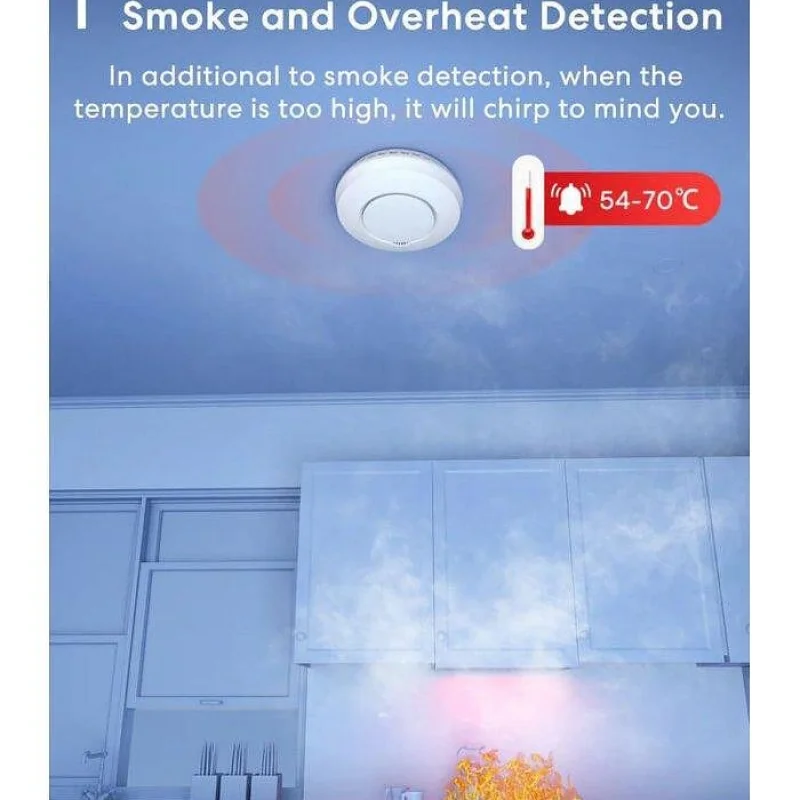 Смарт сензор за дим Meross Smart Smoke Alarm - Снимка 13
