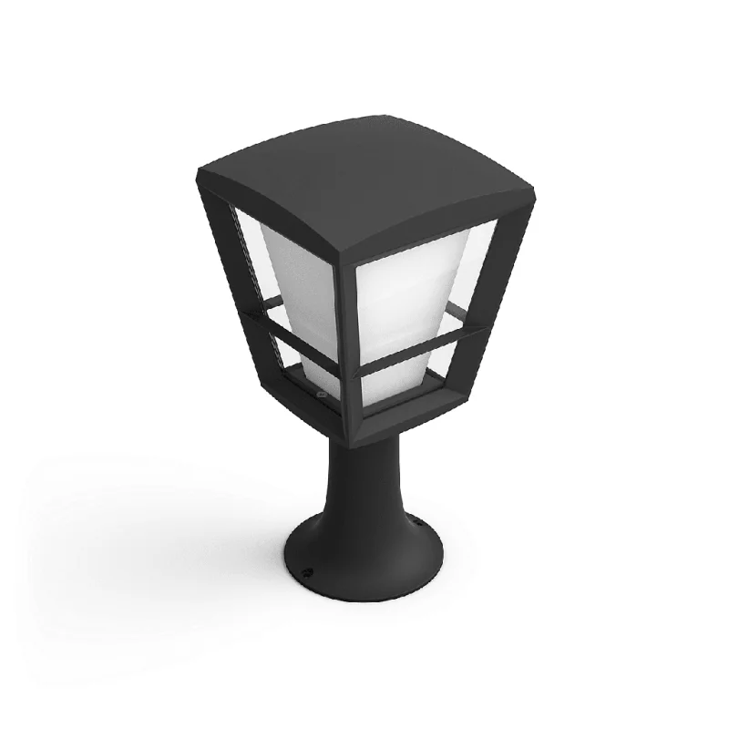 Смарт градинска LED RGBW димируема лампа Philips Hue Econic + Hue Bridge, 32.2 см, 15W, 1150 lm, IP44, Черна - Снимка 3