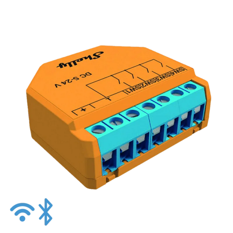 Смарт контролер Shelly Plus i4 DC, 4 цифрови входа, Wi-Fi