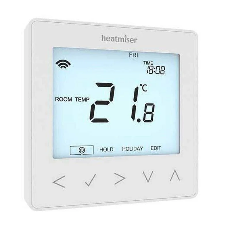 Смарт вътрешен термостат Heatmiser NeoStat, WiFi, 5 зони, черен (Apple Home, Google) (Цвят: Черен) - Снимка 3