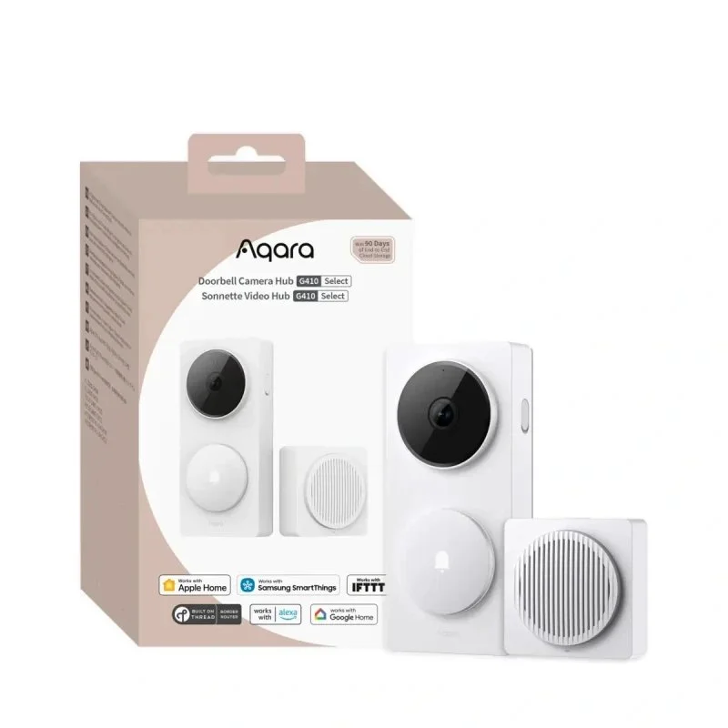 Промо пакет Aqara смарт ключалка Aqara U200 сива + смарт хъб Aqara Smart Hub М3 + смарт видео звънец Aqara G410 бял - Снимка 6
