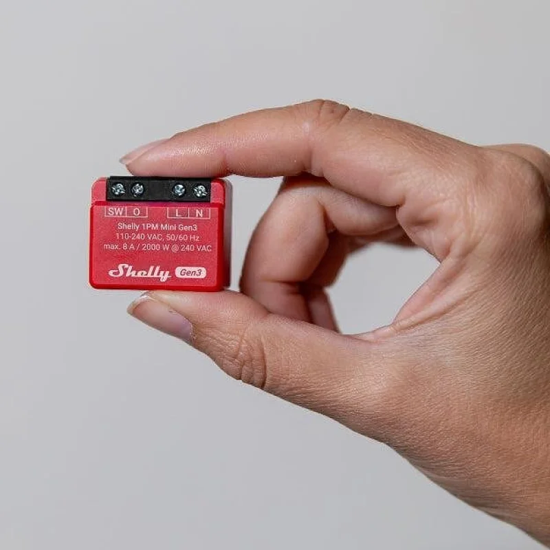 Смарт Wi-Fi измервателно реле Shelly Mini 1PM Gen3 - Снимка 2