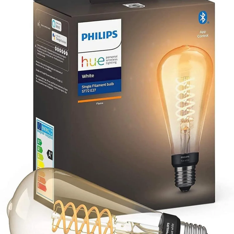 Смарт крушка Philips Hue Edison ST64, E27, 550 lm, White (HomeKit)
