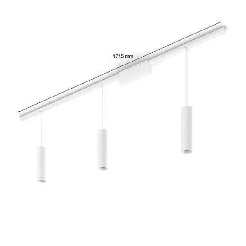 Смарт LED RGBW димируем сет Philips Hue Perifo WACA, 2x1 м шини + 3 висящи спота, 15.6W, 2418 lm, Бял/Черен (Цвят: Черен) - Снимка 4