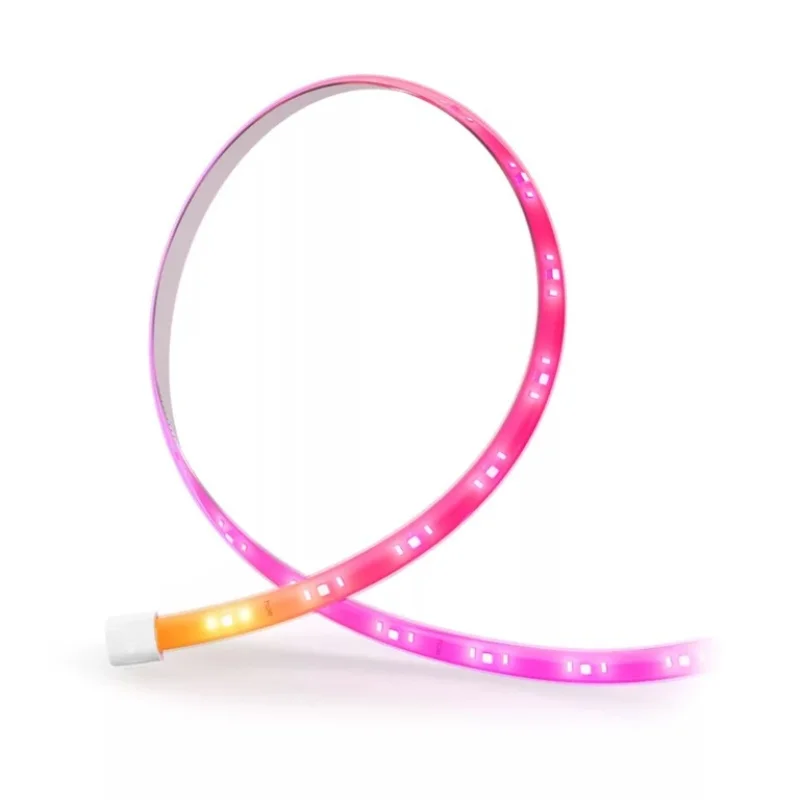 Смарт допълнителна LED RGBIC димируема лента Philips Hue Flux Extension WACA, 2 м, бяла, 19.5W, 2000 lm, 16 милиона цвята (BT, Zigbee, Apple Home, Google, Alexa, SmartThings) - Снимка 2