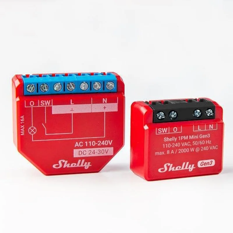 Смарт Wi-Fi измервателно реле Shelly Mini 1PM Gen3 - Снимка 3