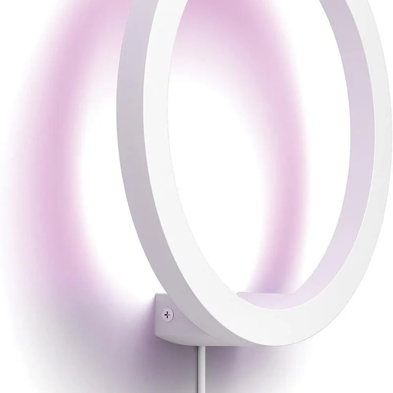 Смарт LED RGBW димируема стенна лампа Philips Hue Sana Wall Black, бяла, алуминий, 20W, 24V, 1500 lm, Е26 (BT, Zigbee, HomeKit, Google, Alexa, SmartThings) - Снимка 3