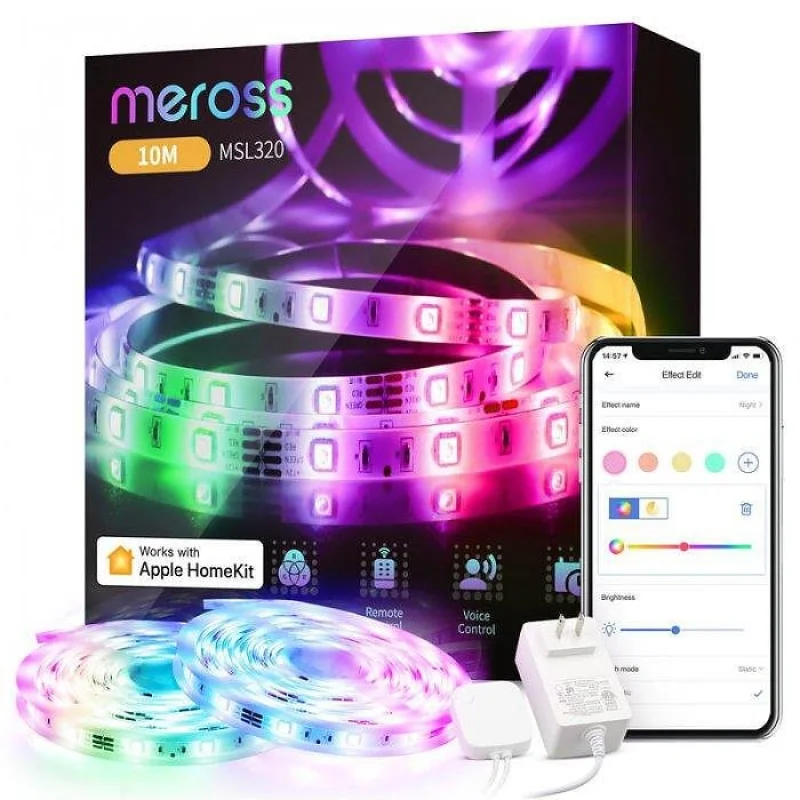 Смарт Wi-Fi LED лента Meross MSL320 (HomeKit)