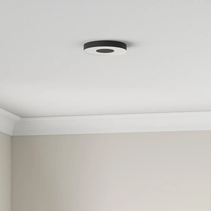 Смарт LED RGBW димируема лампа за таван Philips HUE Infuse L WACA, черна, 42.5 см, 52.5 W, 3700 lm, бяла/цветна светлина, 16 мил. цвята (BT, Zigbee, HomeKit, Google, Alexa, SmartThings) - Снимка 8