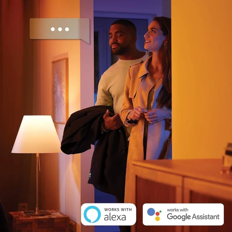 Смарт димируем RGBW LED двоен спот Philips HUE Fugato WACA, бял, 2x350 lm, бяла/цветна светлина с 16 мил. цвята (BT, Zigbee, HomeKit, Google, Alexa, SmartThings) - Снимка 8