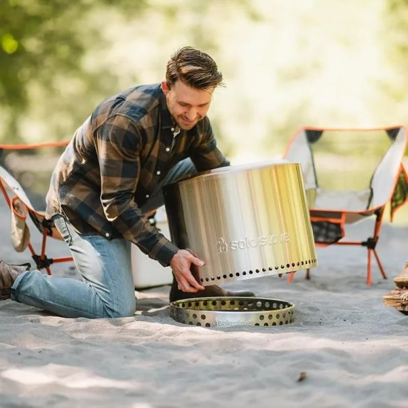 Преносимо бездимно огнище Solo Stove Bonfire + поставка 2.0 (комплект) - Снимка 2