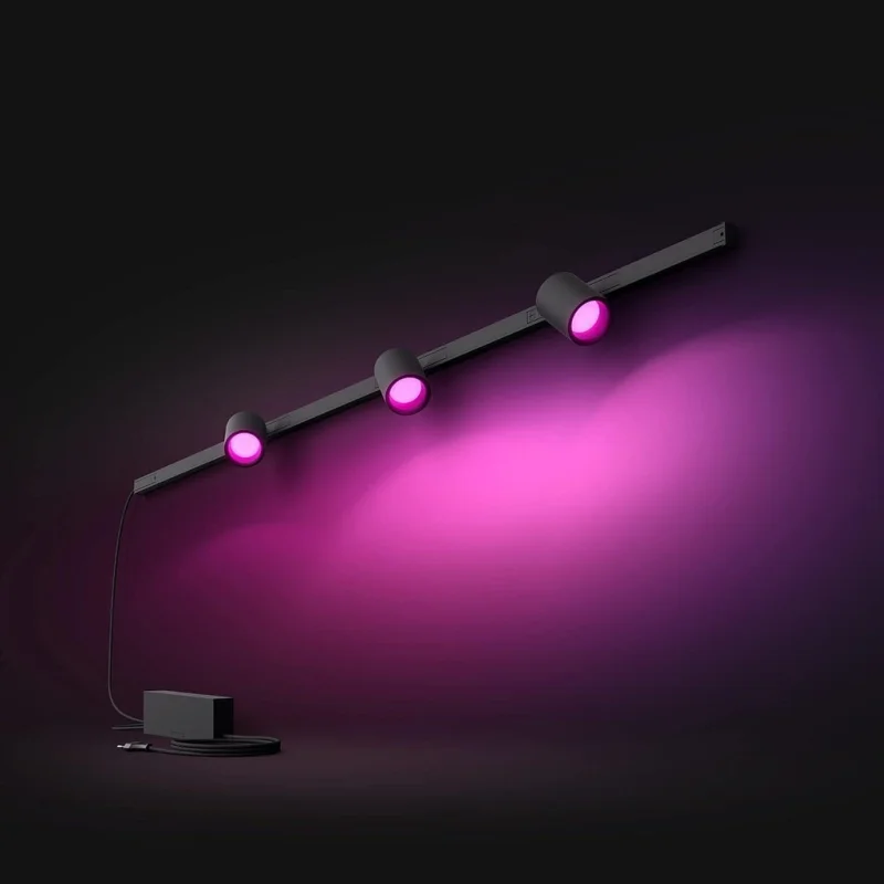 Смарт LED RGBW димируем сет Philips Hue Perifo WACA, шина 1.5 м + 3 спота, 15.9W, 2040 lm, IP20, Бял/Черен (Цвят: Бял) - Снимка 3