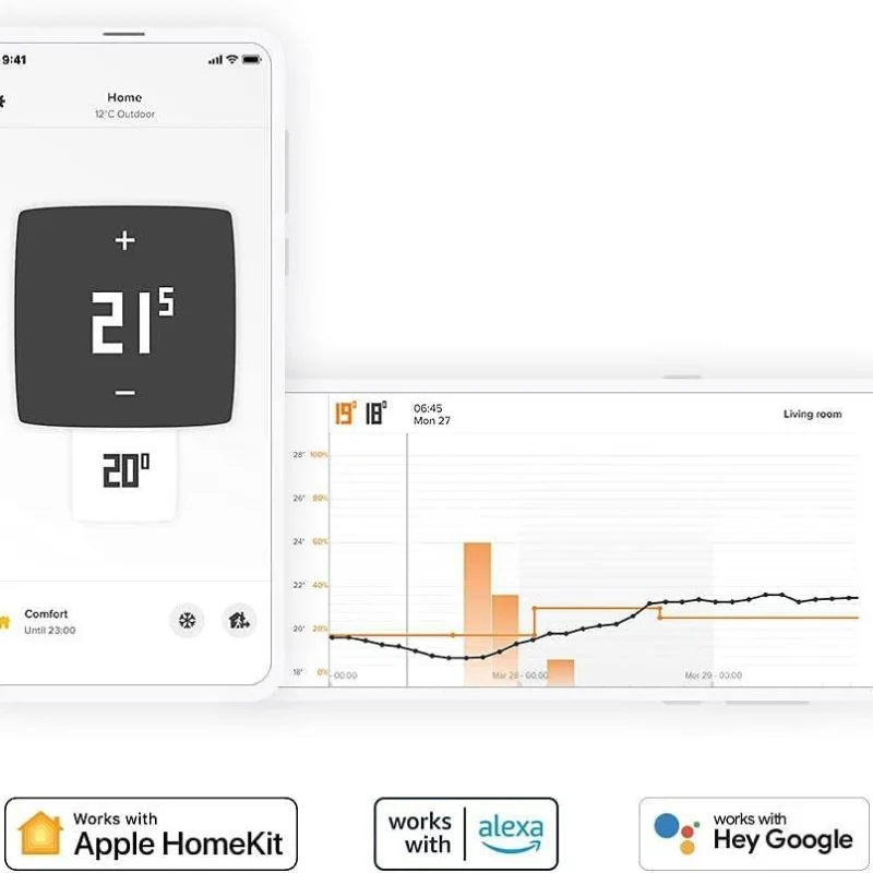 Смарт термостат за котел Netatmo by Starck (HomeKit) - Снимка 2