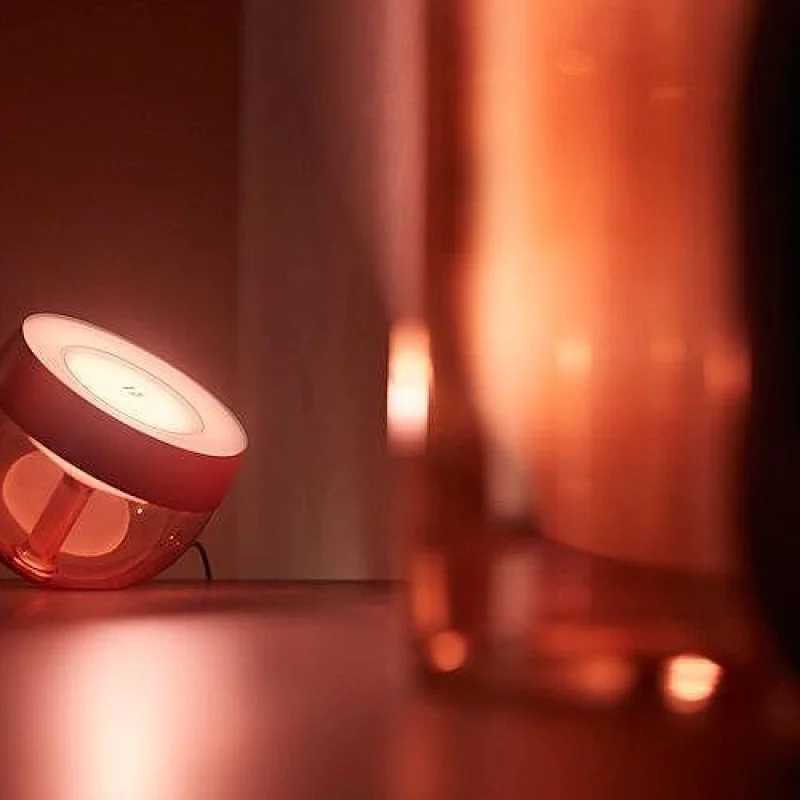 Смарт LED RGBW димируема лампа Philips Hue Iris WACA Special Edition, 8.2W, 570 lm, E26, Copper/Silver/Gold (Цвят: Сребрист) - Снимка 13