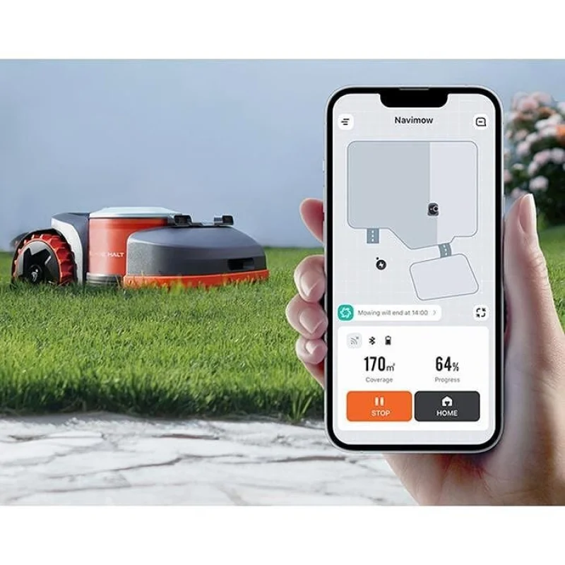Смарт безкабелна косачка робот SEGWAY NAVIMOW H3000E - VF 4G AWD за до 3 000 м2, AI навигация, GPS, камера, IPX6 (BT, Wi-Fi, Alexa, Google) - Снимка 14