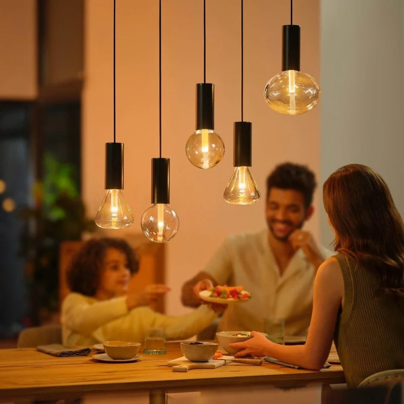Смарт LED RGBW димируема крушка Philips Hue Lightguide Ellipse, 6.5W, 500 lm, E27 - Снимка 9