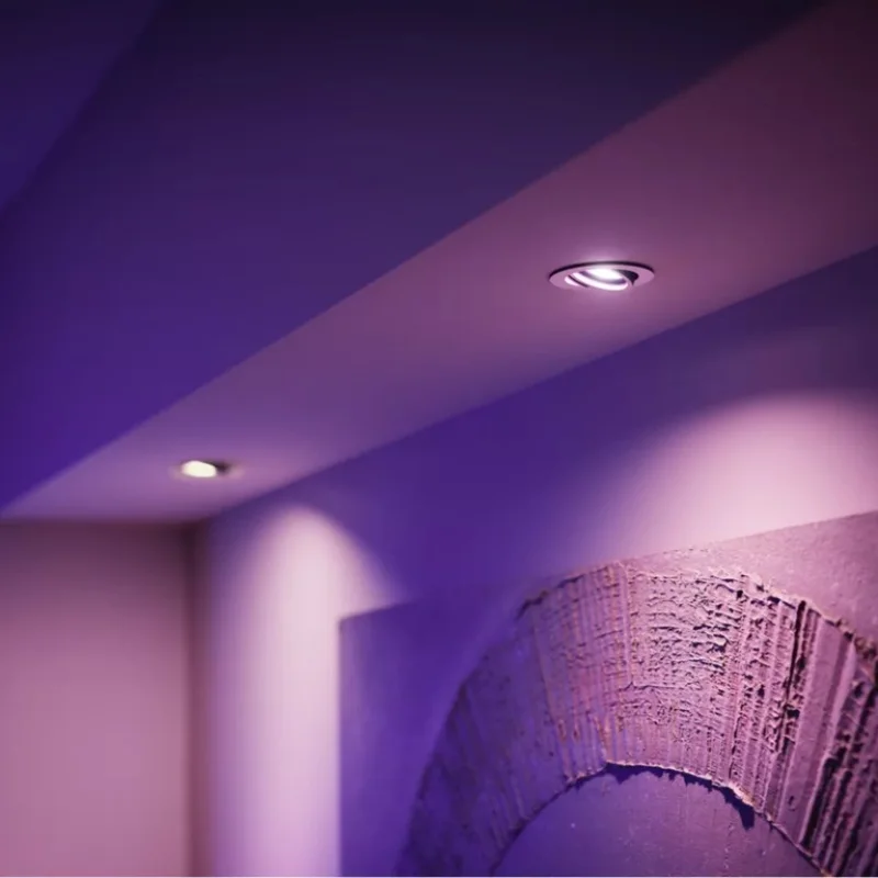 Смарт LED RGBW димируеми лунички Philips Hue WACA, 3 бр, 4.2W, 400 lm, GU10, 16 милиона цвята (BT, Zigbee, HomeKit, Google, Alexa, SmartThings) - Снимка 7