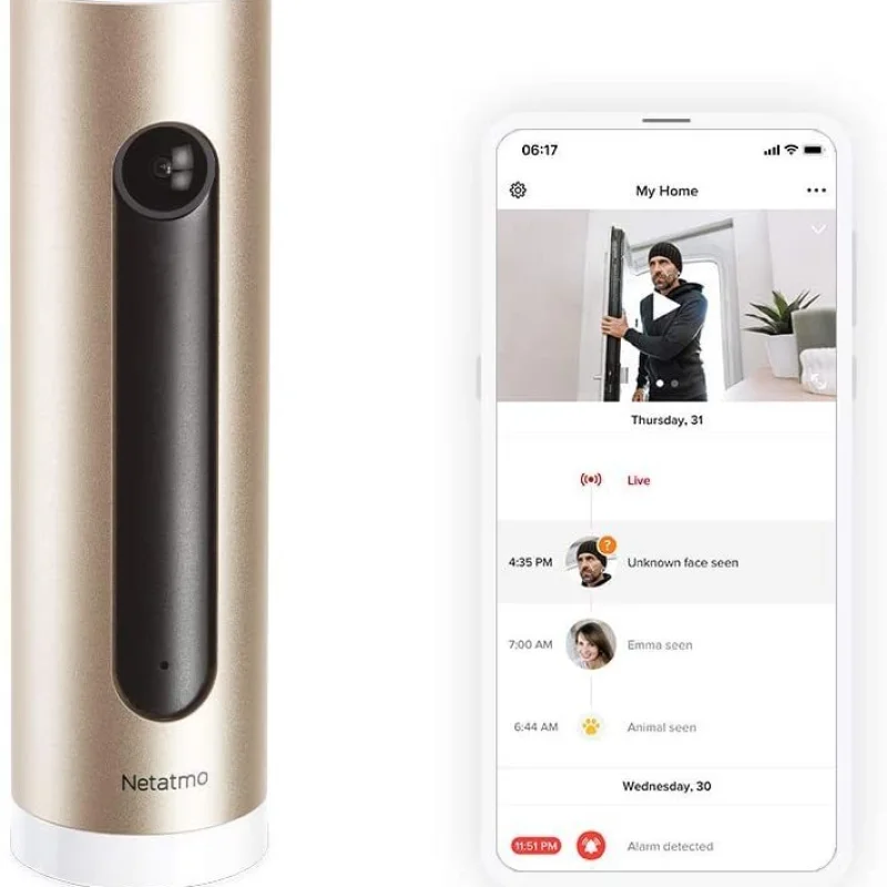 Камера за закрито Netatmo Indoor Security Camera, WiFi