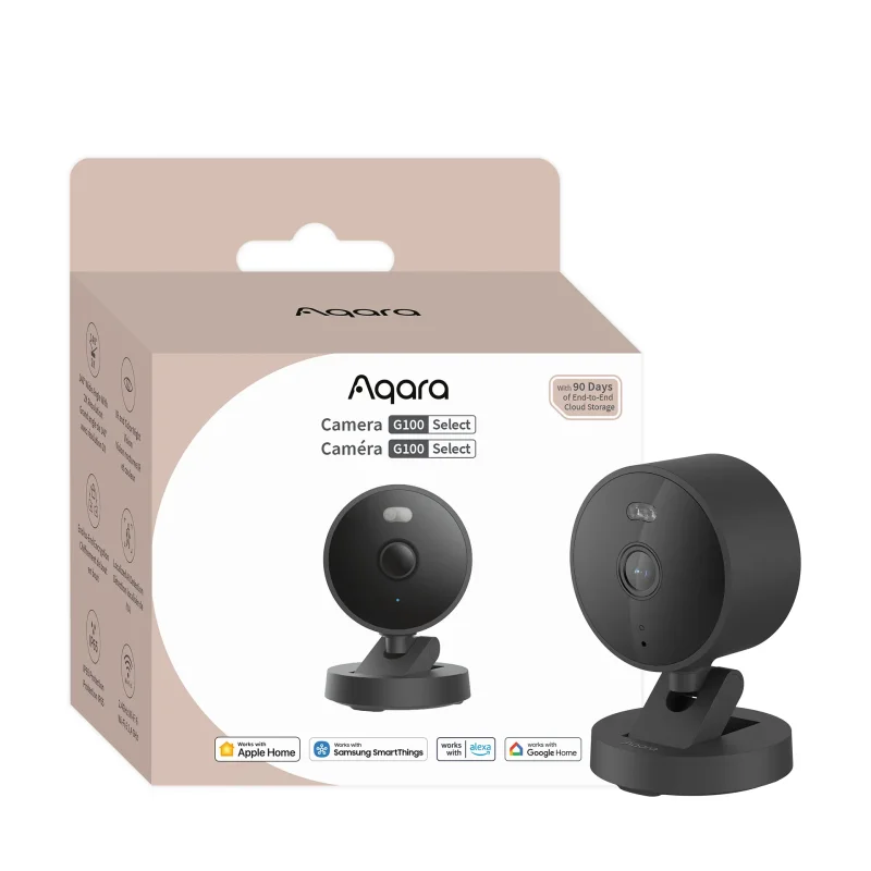 Смарт видеокамера Aqara Camera G100, Черна