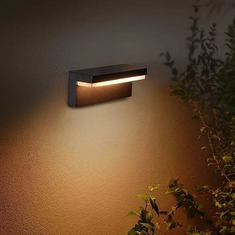Смарт външен LED RGBW димируем аплик Philips Hue Nyro WACA, 25.4 см, 13.5W, 1000 lm, IP44, Черен - Снимка 2