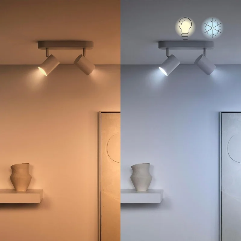Смарт LED RGBW димируема крушка WiZ Smart Bulb Spot 4,7W, 345 lm, GU10, 16 милиона цвята (BT, Zigbee, Matter, Apple Home, Google, Alexa, SmartThings) - Снимка 7