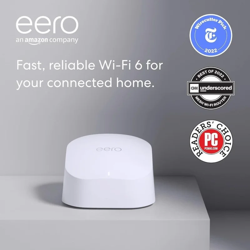 Двубандов mesh Wi-Fi 6 рутер/екстендер Eero 6 (Dual-Band) - Снимка 2